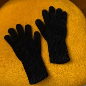 Black sparkle gloves